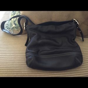 Black Leather Coach Bag